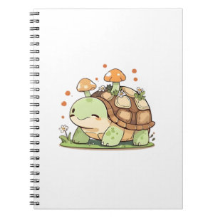 Carnet Mignon design Cottagecore Kawaii Tortue de la forê