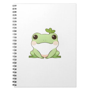 Carnet Mignon Dessin Simple de Grenouille Chibi de Style