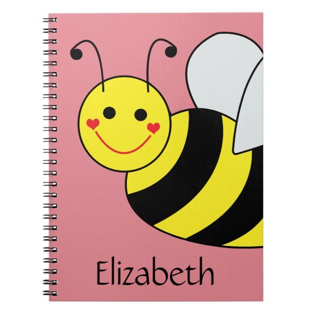 Carnet Mignon gaffez l'abeille personnalisée (Devant)