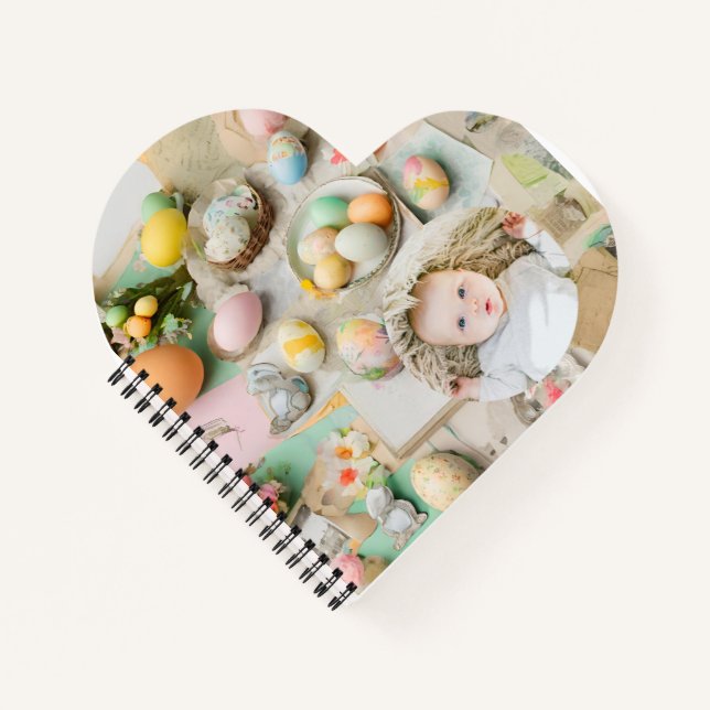 Carnet Mignon moderne collage de Pâques photo de scrapboo (Devant)