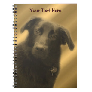 Carnet Mignonne Black Lab Mix Chien