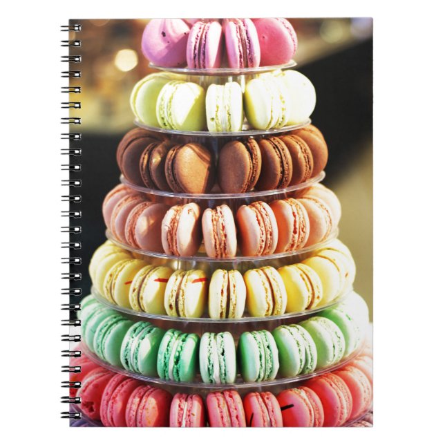 Carnet Mignonne dessert coloré Français Macaron (Devant)