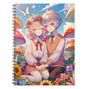 Carnet Mignonne mignon Anime Couple Whimsical Romantic