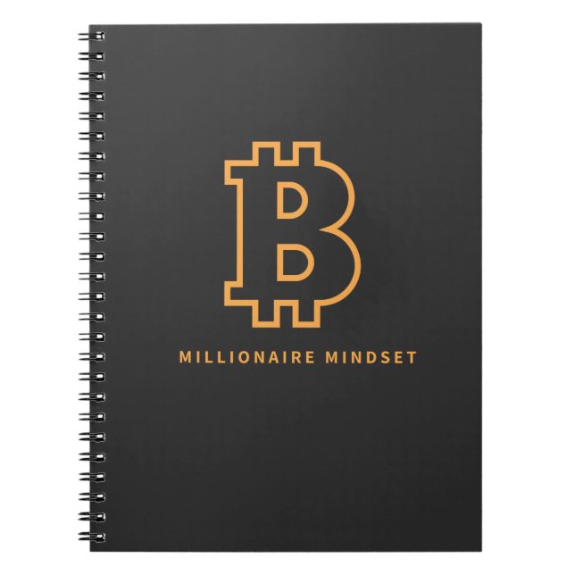 Carnet Mindset Bitcoin millionnaire (Devant)