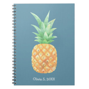 Carnet Mini ananas doré personnalisé