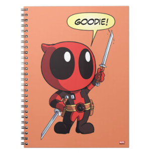 Carnet Mini Deadpool Avec Deux Épées