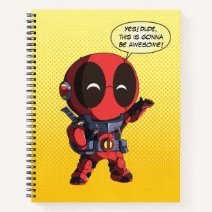 Carnet Mini Deadpool en armure