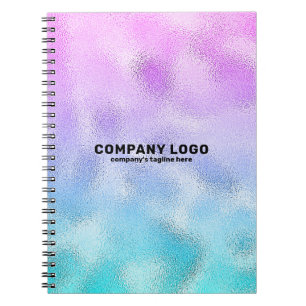 Carnet Mini-scintillant rose et bleu ombre