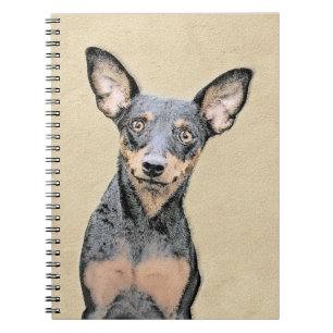 Carnet Miniature Pinscher Peinture mignonne Chien Art ori