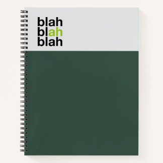 Carnet Minimal Bloc de Couleur – Blah Blah Blah