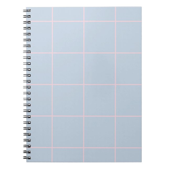Carnet Minimal Color Grid Check Pattern (Devant)