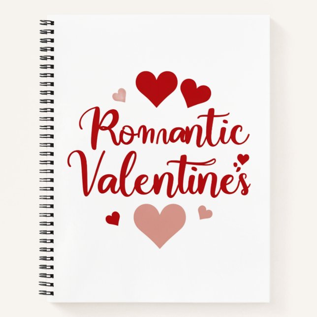 Carnet Minimal Valentine’s Day Love Typography Design | R (Devant)