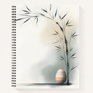 Carnet Minimal Zen Spring Bamboo Easter Egg