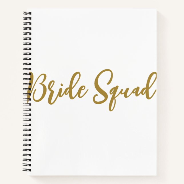 Carnet minimale add your name text bridesmaid gijd (Devant)