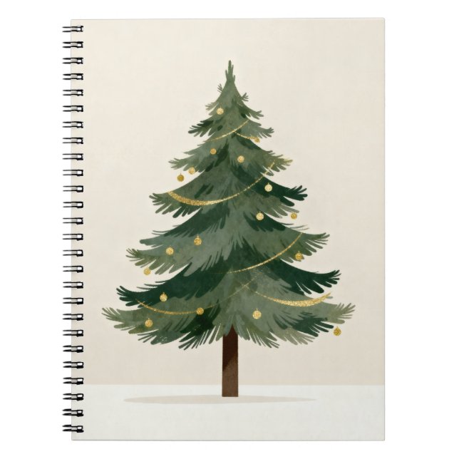 Carnet Minimalist Holiday Pine Notebook (Devant)