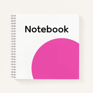 Carnet Minimalist Hot Pink Notebook