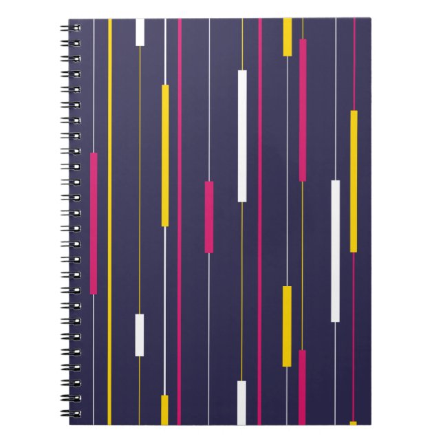 Carnet Minimalist Modern Stripes Spiral Notebook (Devant)