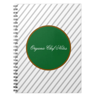 Carnet Minimalist Organic Chef Spiral Notebook