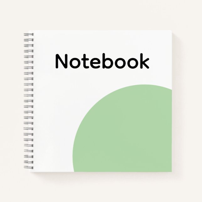 Carnet Minimalist Sage Green Notebook (Devant)