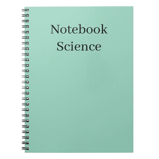 Carnet minimalist science notebook (Devant)