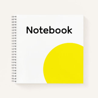 Carnet Minimalist Yellow Circle Notebook