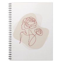 Minimaliste Abstrait Floral Art Linéaire