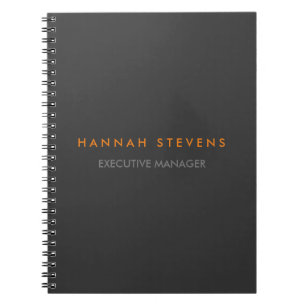Carnet Minimaliste gris clair professionnel moderne
