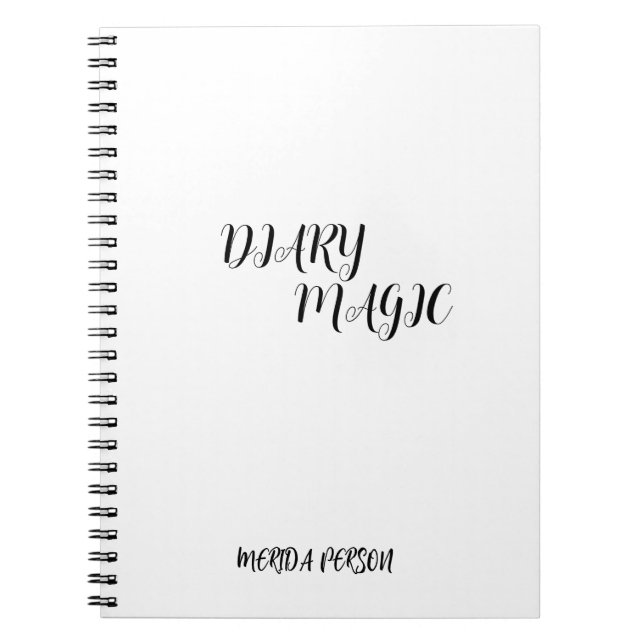 Carnet minimaliste magique (Devant)