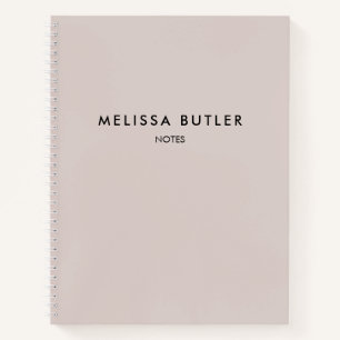Carnet minimaliste moderne beige