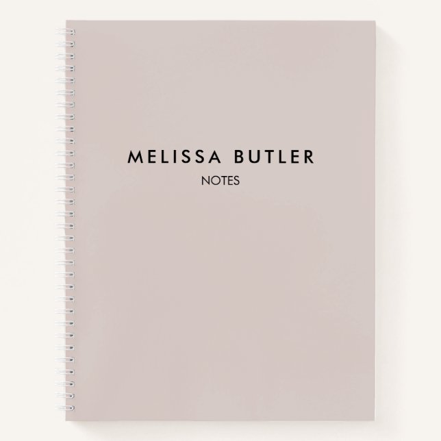 Carnet minimaliste moderne beige (Devant)