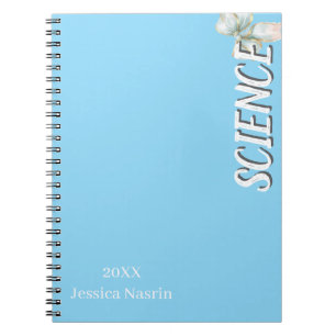 Carnet Minimaliste Texte Vertical Violet École Matière