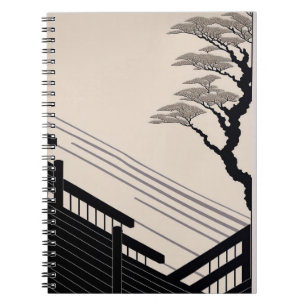 Carnet minimaliste Zen noir beige japonais