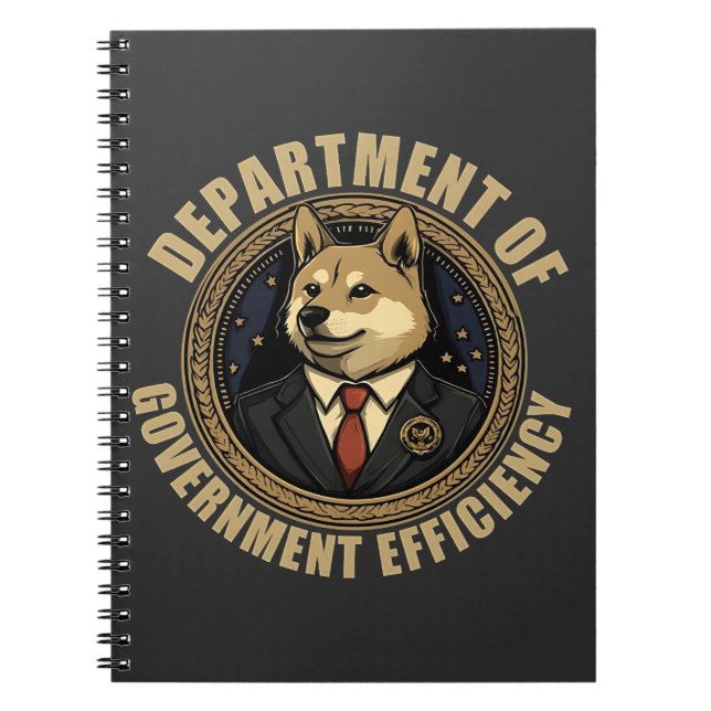 Carnet Ministère De L'Efficacité Gouvernementale Chien De (Devant)