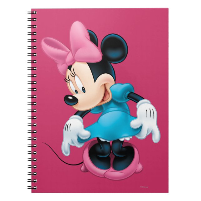 Carnet Minnie bleue | S'inclinant (Devant)