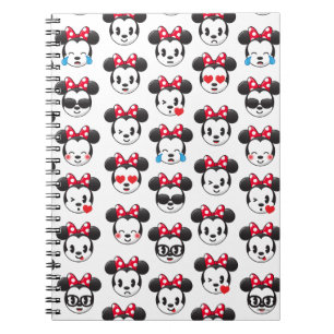 Carnet Minnie branchée   Motif Emoji