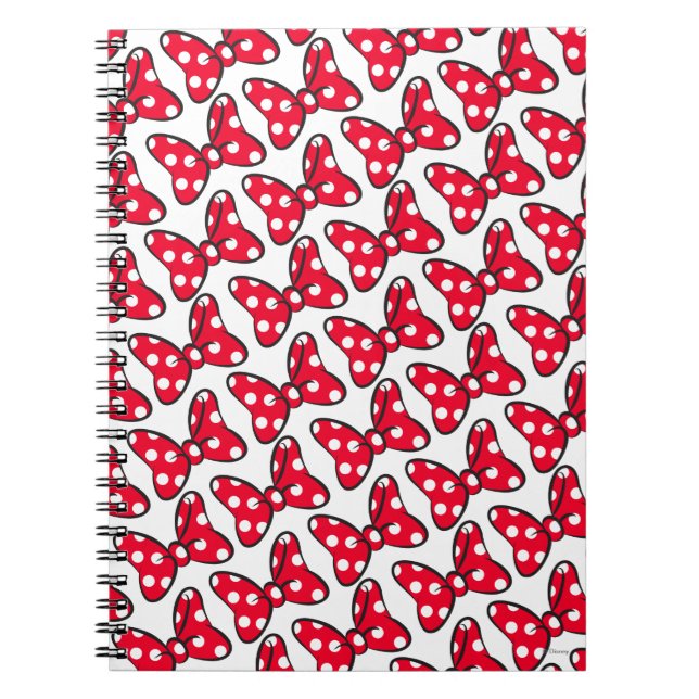 Carnet Minnie branchée | Polka Motif de point (Devant)