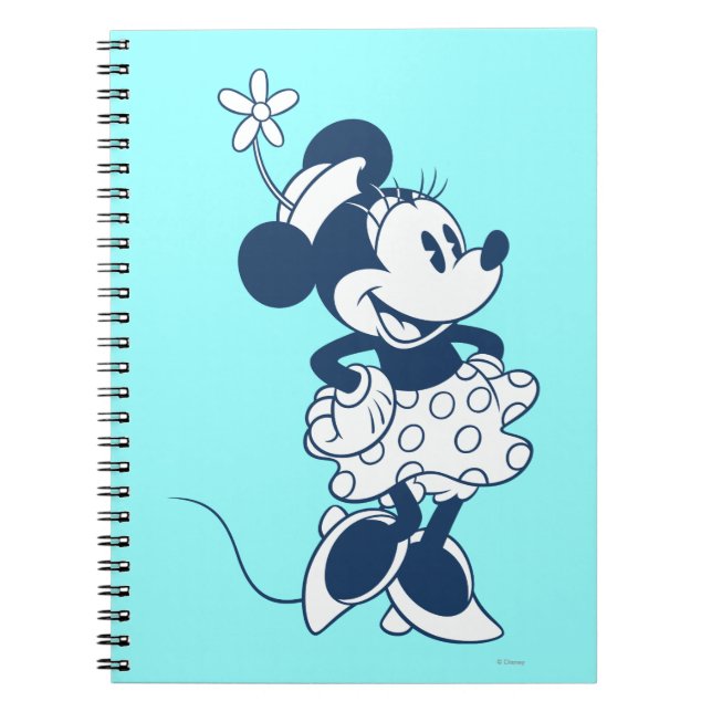 Carnet Minnie classique | Couleur bleue (Devant)