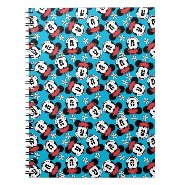 Carnet Minnie classique | Face de fleurs (Devant)