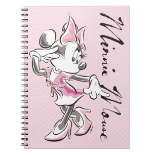 Carnet Minnie Elégante aquarelle Pose