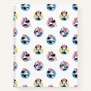 Carnet Minnie Mouse joyeuse motif à pois