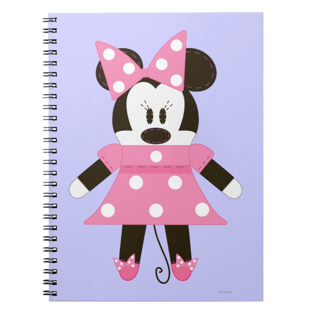 Carnet Minnie Pook-a-Looz | Robe Pois rose (Devant)