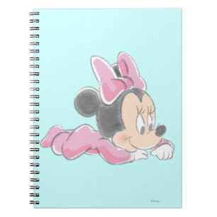 Carnet Minnie souris bébé   Pyjamas roses