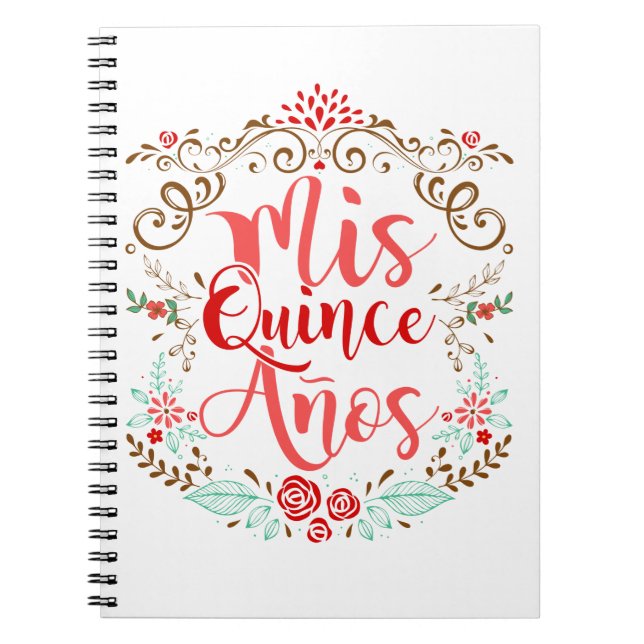Carnet Mis Quince Anos Quinceanera 15e anniversaire (Devant)