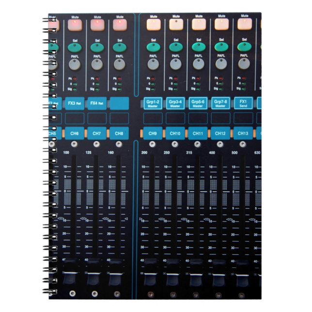 Carnet mixeur audio Studio, équipement technologique pour (Devant)