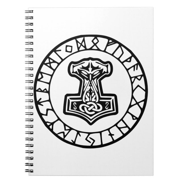 Carnet Mjölnir Thor’s Hammer 0033 #USAPatriotGraphics © (Devant)