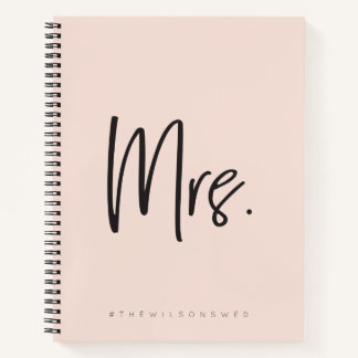 Carnet Mme Bloc-notes mariage #hashtag