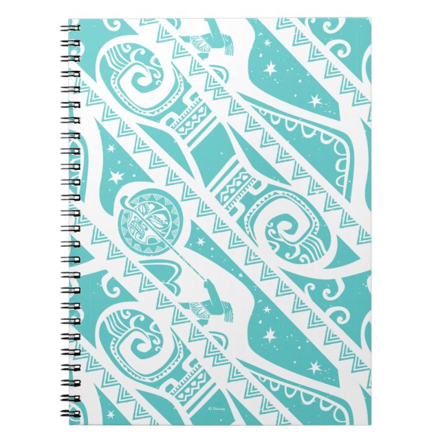 Carnet Moana | MOTIF TURQUOISE (Devant)