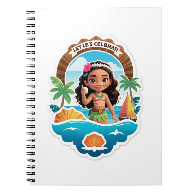 Carnet : Moana’s Island Birthday Vibes! (Devant)