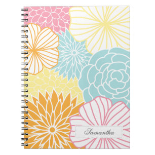 Carnet Mod coloré floral