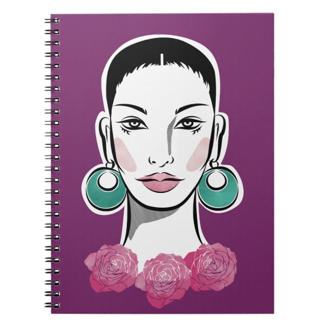Carnet Mod Fleur 1960s Femme (Devant)
